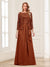Lace Chiffon Square Neck 3/4 Sleeves 2 Pieces Mother of the Bride Dresses with Appliques & Jacket