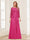 Lace Chiffon Square Neck 3/4 Sleeves 2 Pieces Mother of the Bride Dresses with Appliques & Jacket
