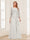 Lace Chiffon Square Neck 3/4 Sleeves 2 Pieces Mother of the Bride Dresses with Appliques & Jacket