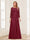 Lace Chiffon Square Neck 3/4 Sleeves 2 Pieces Mother of the Bride Dresses with Appliques & Jacket