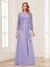 Lace Chiffon Square Neck 3/4 Sleeves 2 Pieces Mother of the Bride Dresses with Appliques & Jacket