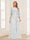 Lace Chiffon Square Neck 3/4 Sleeves 2 Pieces Mother of the Bride Dresses with Appliques & Jacket