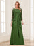 Lace Chiffon Square Neck 3/4 Sleeves 2 Pieces Mother of the Bride Dresses with Appliques & Jacket