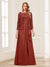 Lace Chiffon Square Neck 3/4 Sleeves 2 Pieces Mother of the Bride Dresses with Appliques & Jacket