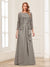 Lace Chiffon Square Neck 3/4 Sleeves 2 Pieces Mother of the Bride Dresses with Appliques & Jacket