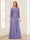 Lace Chiffon Square Neck 3/4 Sleeves 2 Pieces Mother of the Bride Dresses with Appliques & Jacket