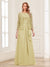 Lace Chiffon Square Neck 3/4 Sleeves 2 Pieces Mother of the Bride Dresses with Appliques & Jacket