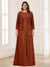 Lace Chiffon Square Neck 3/4 Sleeves 2 Pieces Plus Size Mother of the Bride Dresses with Appliques & Jacket