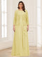 Lace Chiffon Square Neck 3/4 Sleeves 2 Pieces Plus Size Mother of the Bride Dresses with Appliques & Jacket