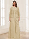 Lace Chiffon Square Neck 3/4 Sleeves 2 Pieces Plus Size Mother of the Bride Dresses with Appliques & Jacket
