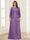 Lace Chiffon Square Neck 3/4 Sleeves 2 Pieces Plus Size Mother of the Bride Dresses with Appliques & Jacket