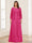 Lace Chiffon Square Neck 3/4 Sleeves 2 Pieces Plus Size Mother of the Bride Dresses with Appliques & Jacket