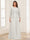 Lace Chiffon Square Neck 3/4 Sleeves 2 Pieces Plus Size Mother of the Bride Dresses with Appliques & Jacket