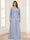 Lace Chiffon Square Neck 3/4 Sleeves 2 Pieces Plus Size Mother of the Bride Dresses with Appliques & Jacket