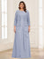 Lace Chiffon Square Neck 3/4 Sleeves 2 Pieces Plus Size Mother of the Bride Dresses with Appliques & Jacket