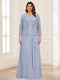 Lace Chiffon Square Neck 3/4 Sleeves 2 Pieces Plus Size Mother of the Bride Dresses with Appliques & Jacket