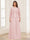Lace Chiffon Square Neck 3/4 Sleeves 2 Pieces Plus Size Mother of the Bride Dresses with Appliques & Jacket