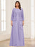 Lace Chiffon Square Neck 3/4 Sleeves 2 Pieces Plus Size Mother of the Bride Dresses with Appliques & Jacket