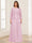 Lace Chiffon Square Neck 3/4 Sleeves 2 Pieces Plus Size Mother of the Bride Dresses with Appliques & Jacket