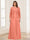 Lace Chiffon Square Neck 3/4 Sleeves 2 Pieces Plus Size Mother of the Bride Dresses with Appliques & Jacket