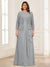 Lace Chiffon Square Neck 3/4 Sleeves 2 Pieces Plus Size Mother of the Bride Dresses with Appliques & Jacket