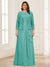 Lace Chiffon Square Neck 3/4 Sleeves 2 Pieces Plus Size Mother of the Bride Dresses with Appliques & Jacket