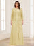 Lace Chiffon Square Neck 3/4 Sleeves 2 Pieces Plus Size Mother of the Bride Dresses with Appliques & Jacket