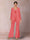 Chiffon Sequins V-Neck Long Sleeves 3 Pieces Pantsuits with Jacket