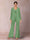 Chiffon Sequins V-Neck Long Sleeves 3 Pieces Pantsuits with Jacket