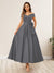A-Line/Princess Off-The-Shoulder Sleeveless Long Wedding Guest Dresses with Bow Knot