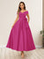 A-Line/Princess Off-The-Shoulder Sleeveless Long Wedding Guest Dresses with Bow Knot