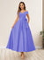 A-Line/Princess Off-The-Shoulder Sleeveless Long Wedding Guest Dresses with Bow Knot