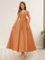 A-Line/Princess Off-The-Shoulder Sleeveless Long Wedding Guest Dresses with Bow Knot