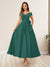 A-Line/Princess Off-The-Shoulder Sleeveless Long Wedding Guest Dresses with Bow Knot
