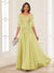 A-Line/Princess V-Neck Long Sleeves Chiffon Mother of the Bride Dresses with Applique