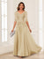 A-Line/Princess V-Neck Long Sleeves Chiffon Mother of the Bride Dresses with Applique