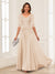 A-Line/Princess V-Neck Long Sleeves Chiffon Mother of the Bride Dresses with Applique