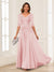 A-Line/Princess V-Neck Long Sleeves Chiffon Mother of the Bride Dresses with Applique