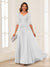 A-Line/Princess V-Neck Long Sleeves Chiffon Mother of the Bride Dresses with Applique
