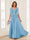 A-Line/Princess V-Neck Long Sleeves Chiffon Mother of the Bride Dresses with Applique