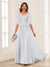 A-Line/Princess V-Neck Long Sleeves Chiffon Mother of the Bride Dresses with Applique