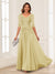 A-Line/Princess V-Neck Long Sleeves Chiffon Mother of the Bride Dresses with Applique