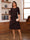 A-Line/Princess Scoop Half Sleeves Knee-Length Mother of the Bride Dresses with Ruffles