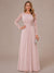 A-Line/Princess Scoop Long Sleeves Ruched Mother of the Bride Dresses with Appliques