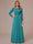 A-Line/Princess Scoop Long Sleeves Ruched Mother of the Bride Dresses with Appliques