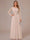 A-Line/Princess Scoop Long Sleeves Ruched Mother of the Bride Dresses with Appliques