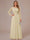 A-Line/Princess Scoop Long Sleeves Ruched Mother of the Bride Dresses with Appliques