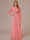 A-Line/Princess Scoop Long Sleeves Ruched Mother of the Bride Dresses with Appliques