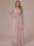 A-Line/Princess Scoop Long Sleeves Ruched Mother of the Bride Dresses with Appliques
