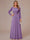 A-Line/Princess Scoop Long Sleeves Ruched Mother of the Bride Dresses with Appliques